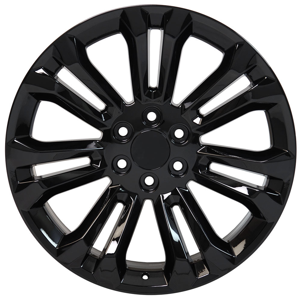 OE Wheels CV43B-22090-6550-24B 22" Replica fits Chevrolet Silverado 22x9 Black