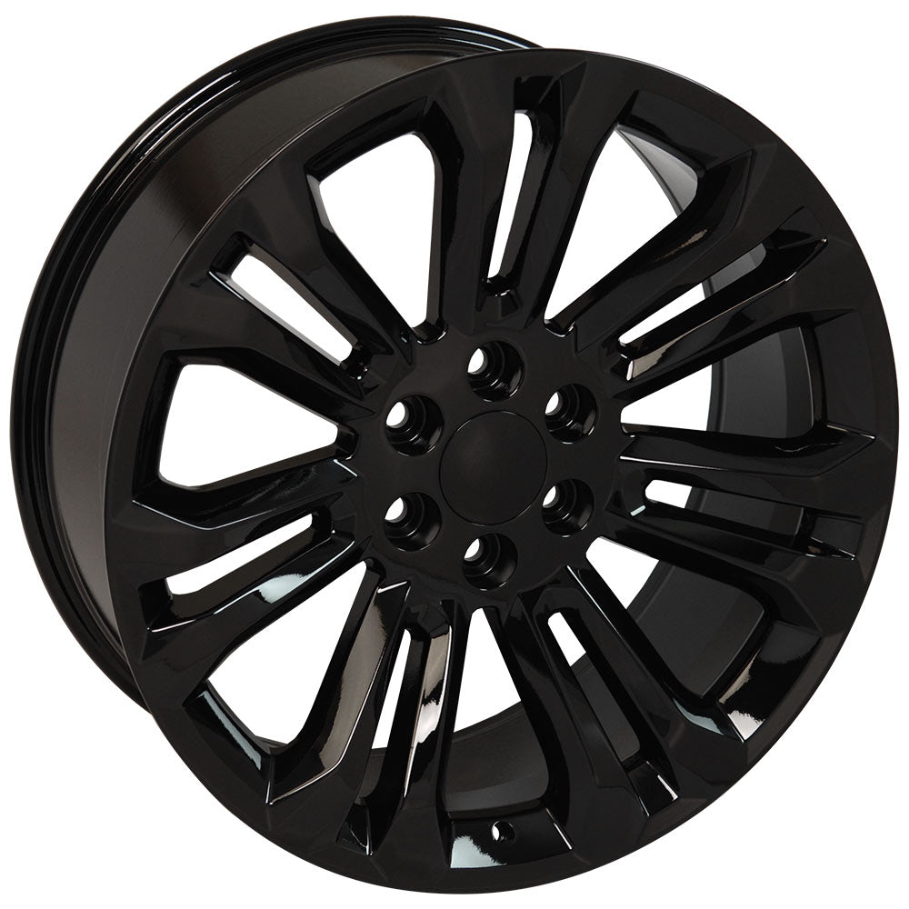 OE Wheels CV43B-22090-6550-24B 22" Replica fits Chevrolet Silverado 22x9 Black