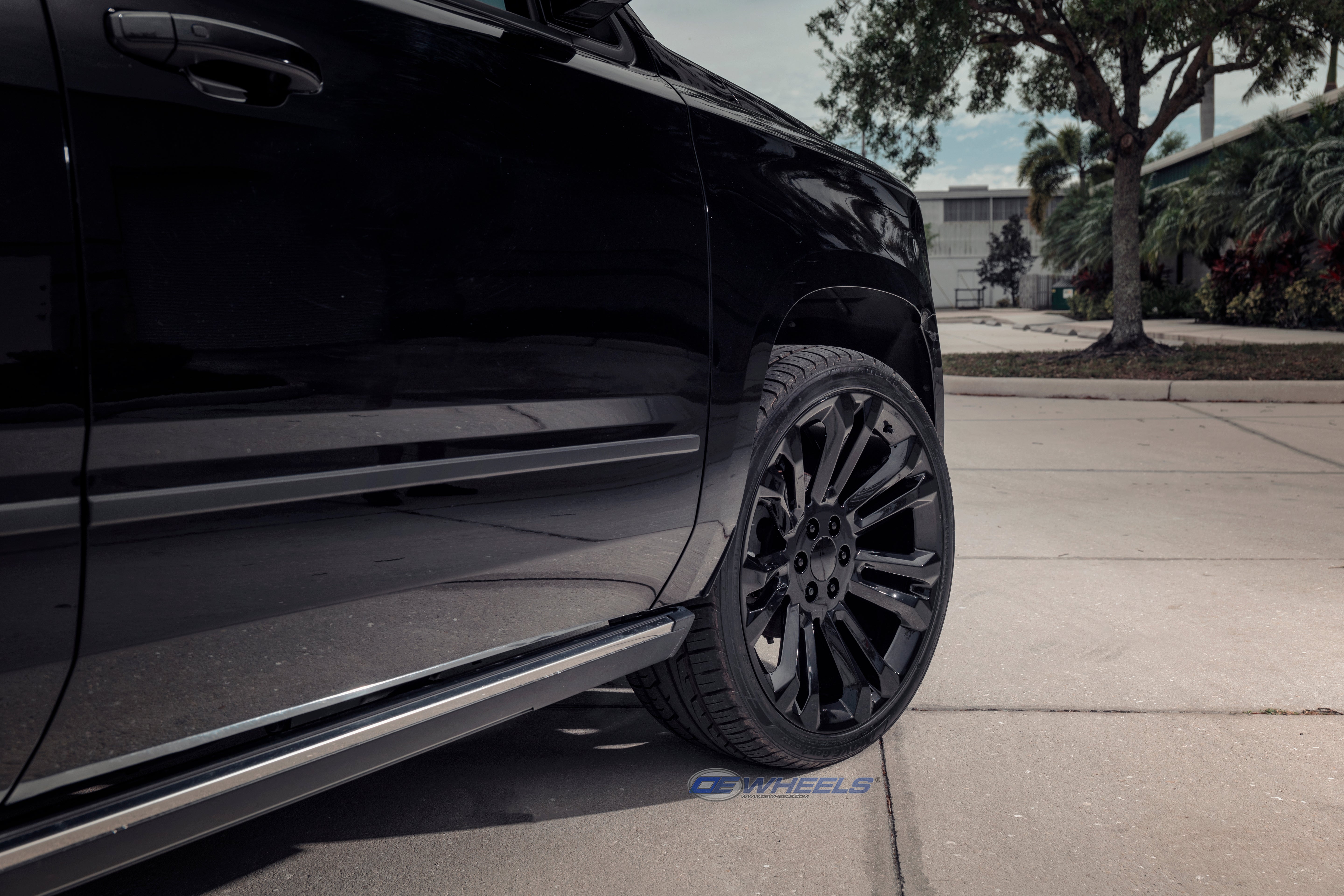 OE Wheels CV43B-24100-6550-24B 24" Replica fits Chevrolet Silverado 1500 Black