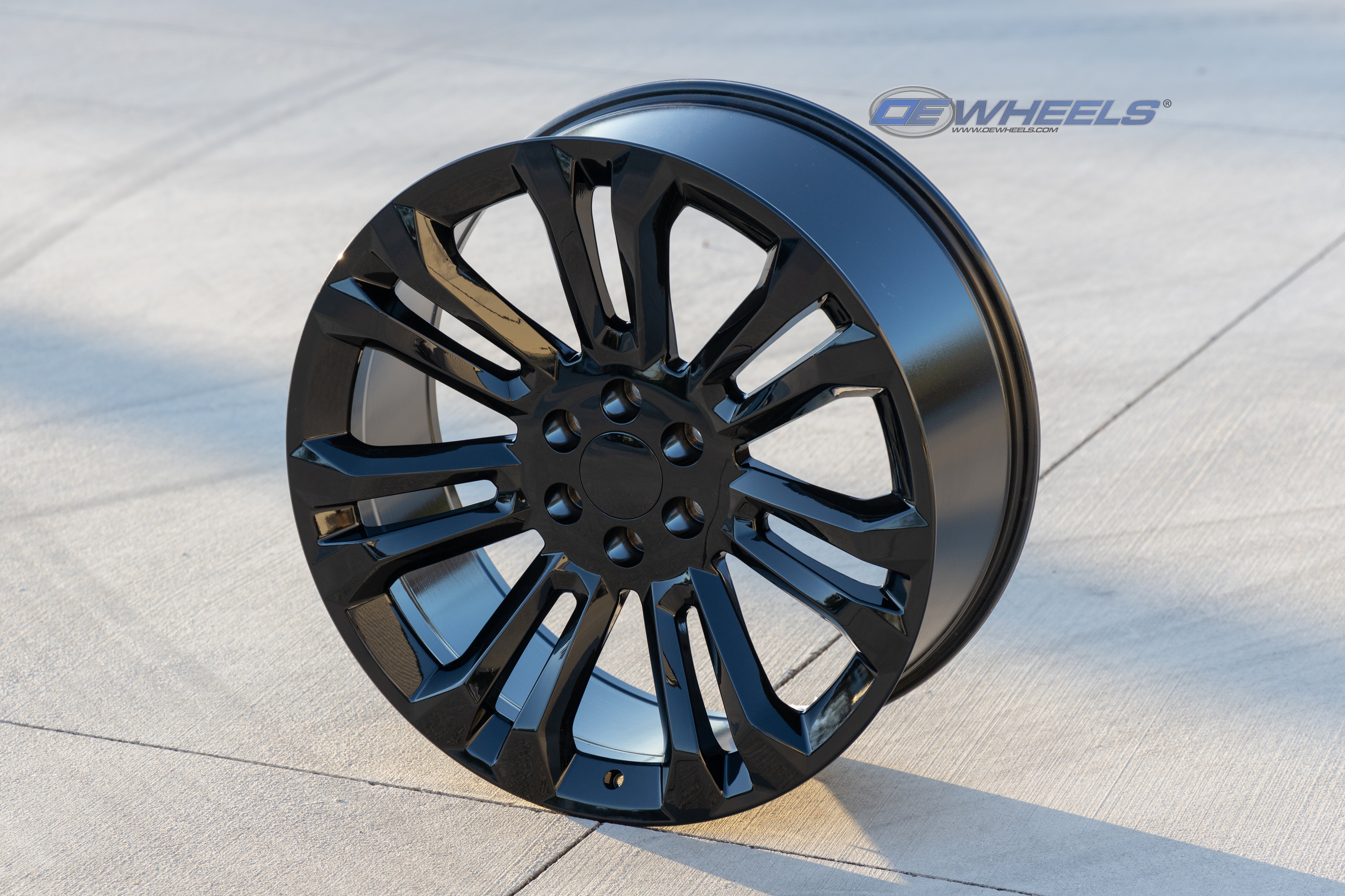OE Wheels CV43B-24100-6550-24B 24" Replica fits Chevrolet Silverado 1500 Black