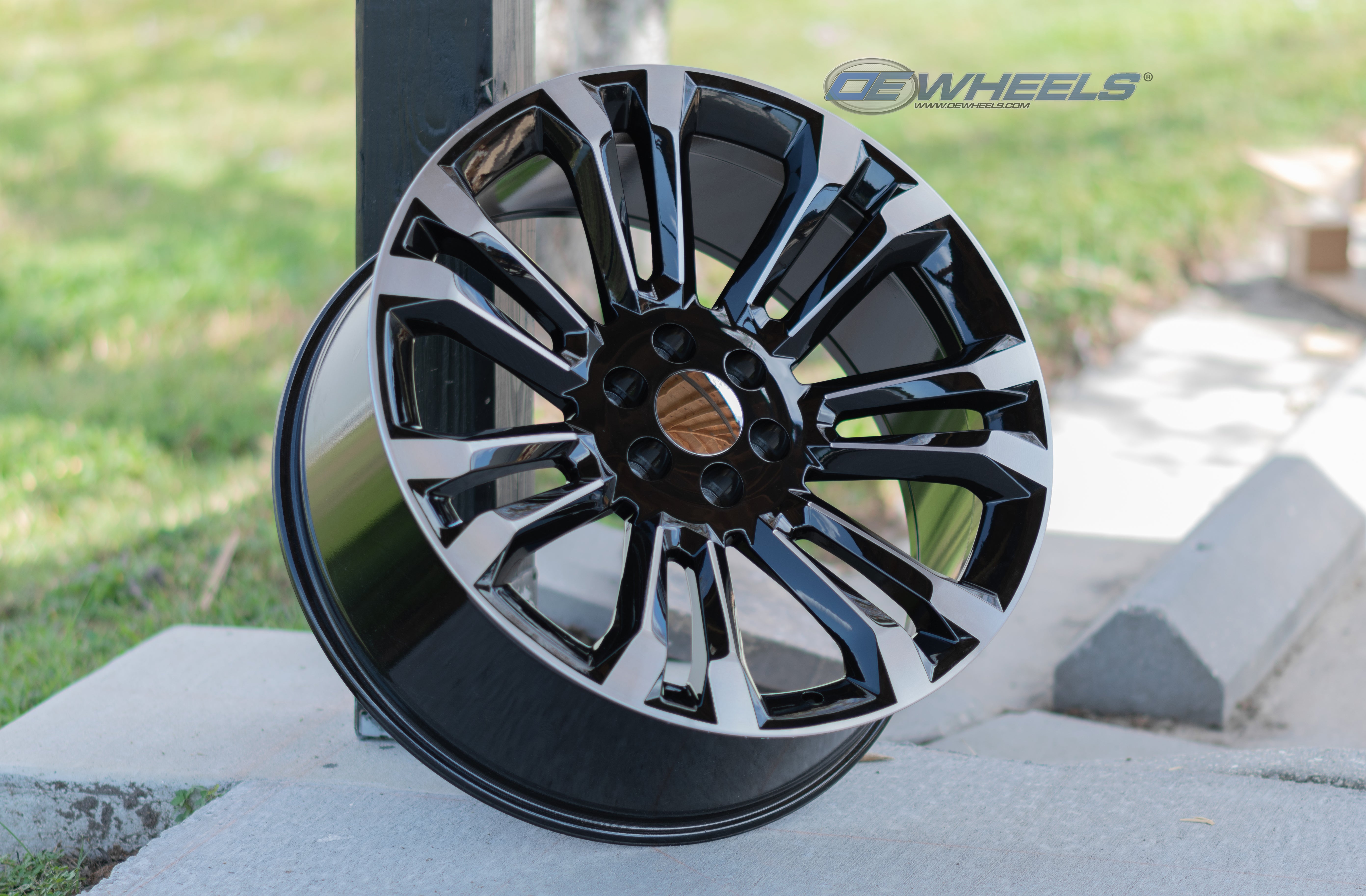 OE Wheels CV43B-24100-6550-24MB 24" Replica fits Chevrolet Silverado 1500 Black