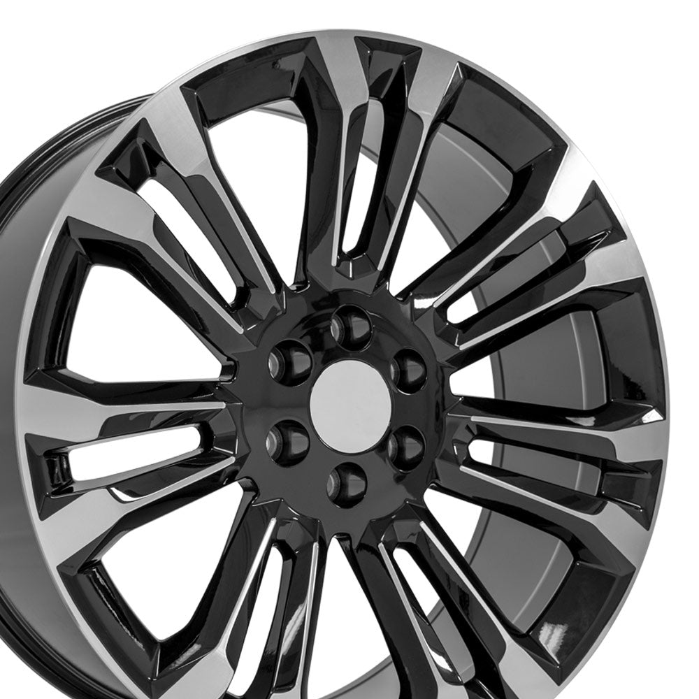OE Wheels CV43B-24100-6550-24MB 24" Replica fits Chevrolet Silverado 1500 Black