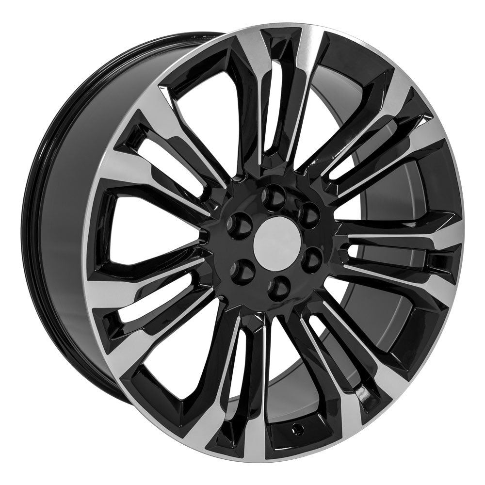 OE Wheels CV43B-24100-6550-24MB 24" Replica fits Chevrolet Silverado 1500 Black