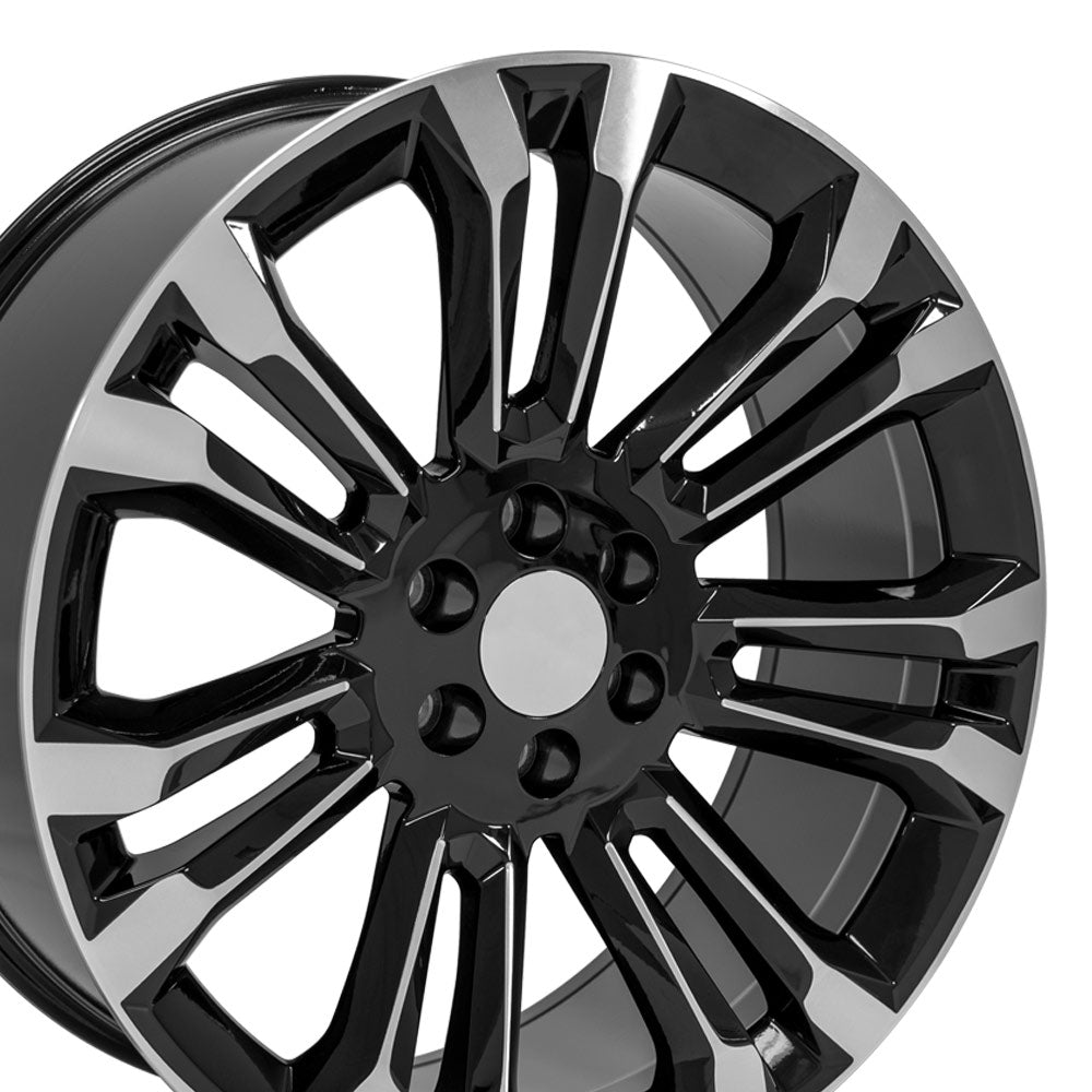 OE Wheels CV43B-24100-6550-24MB 24" Replica fits Chevrolet Silverado 1500 Black