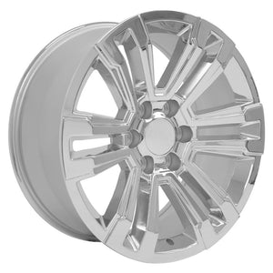 OE Wheels CV44-20090-6550-24C 20" Replica CV44 fits GMC Yukon Denali 20x9 Chrome