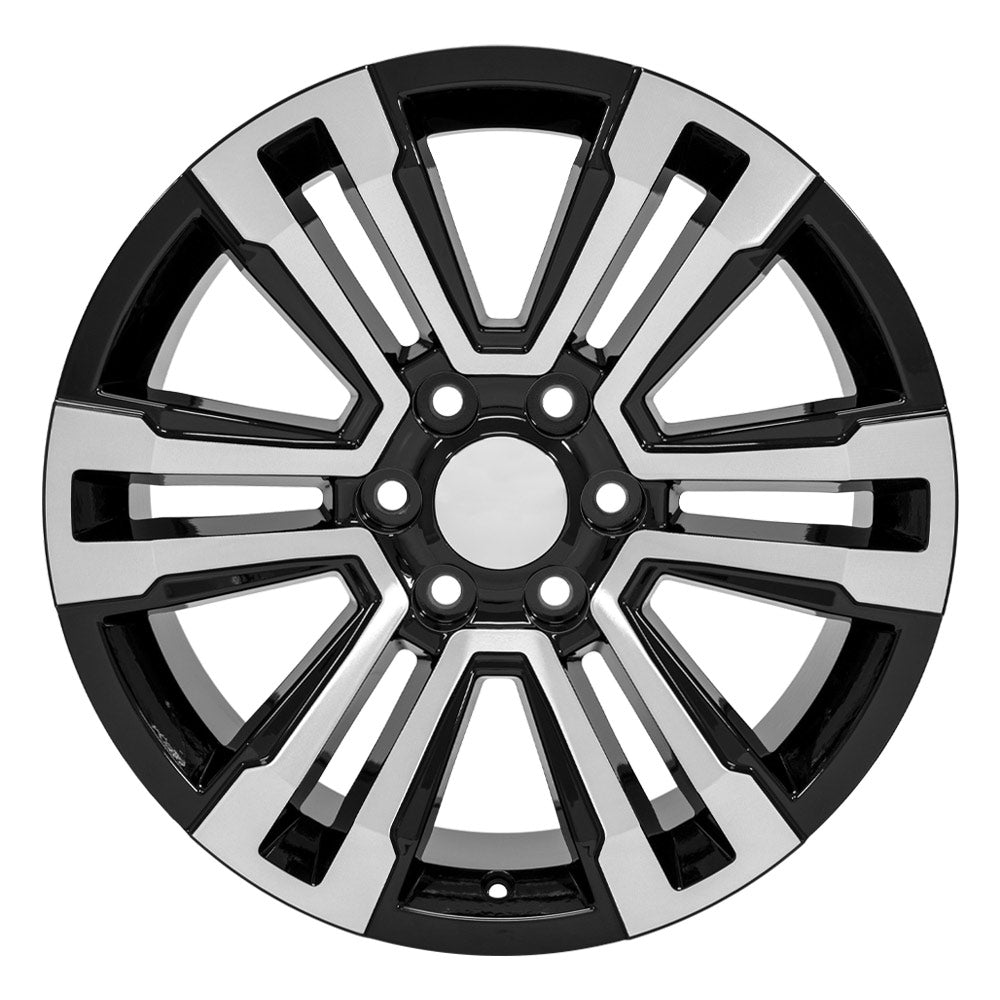 OE Wheels CV44-20090-6550-24MB 20" Replica fits GMC Yukon Denali Black Machined