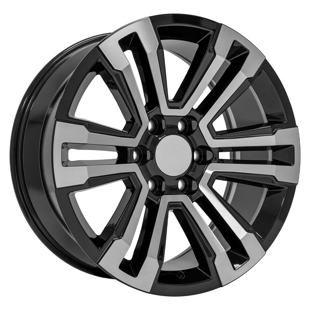 OE Wheels CV44-20090-6550-24MB 20" Replica fits GMC Yukon Denali Black Machined
