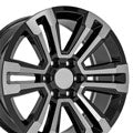 OE Wheels CV44-20090-6550-24MB 20" Replica fits GMC Yukon Denali Black Machined