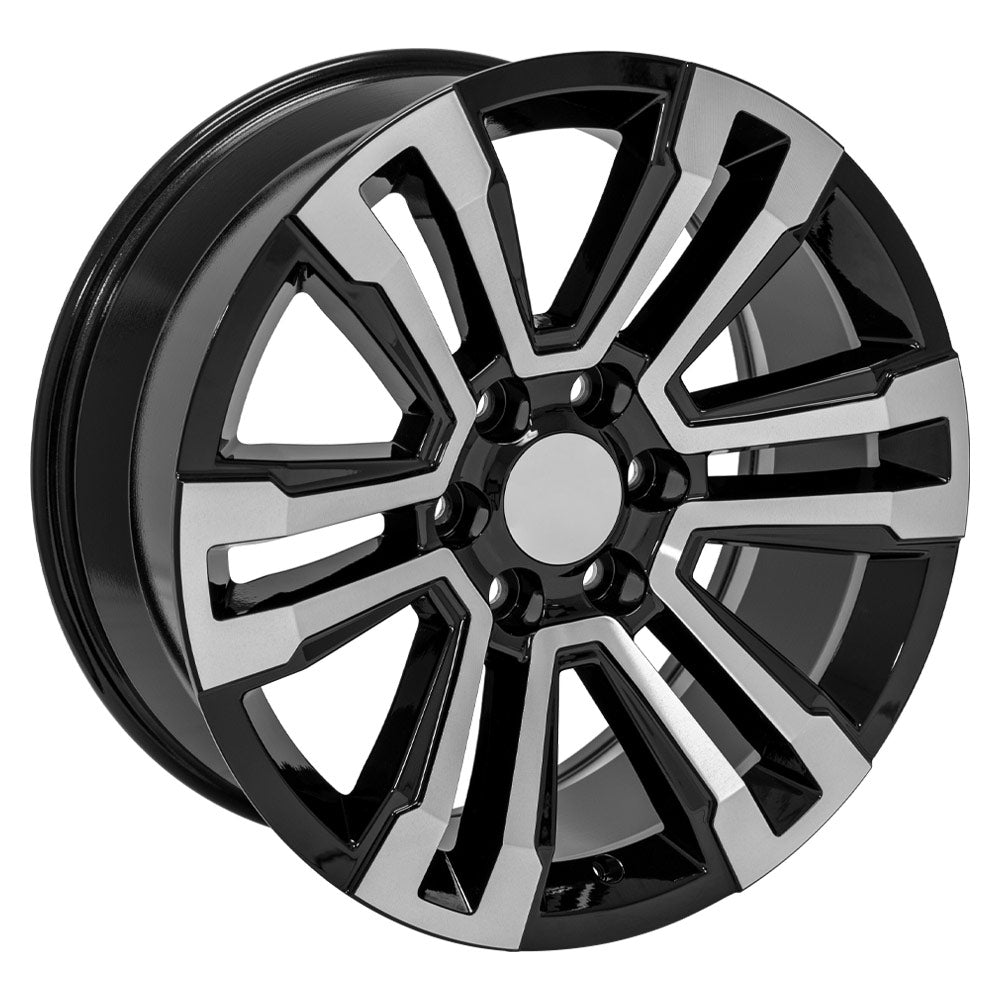 OE Wheels CV44-20090-6550-24MB 20" Replica fits GMC Yukon Denali Black Machined