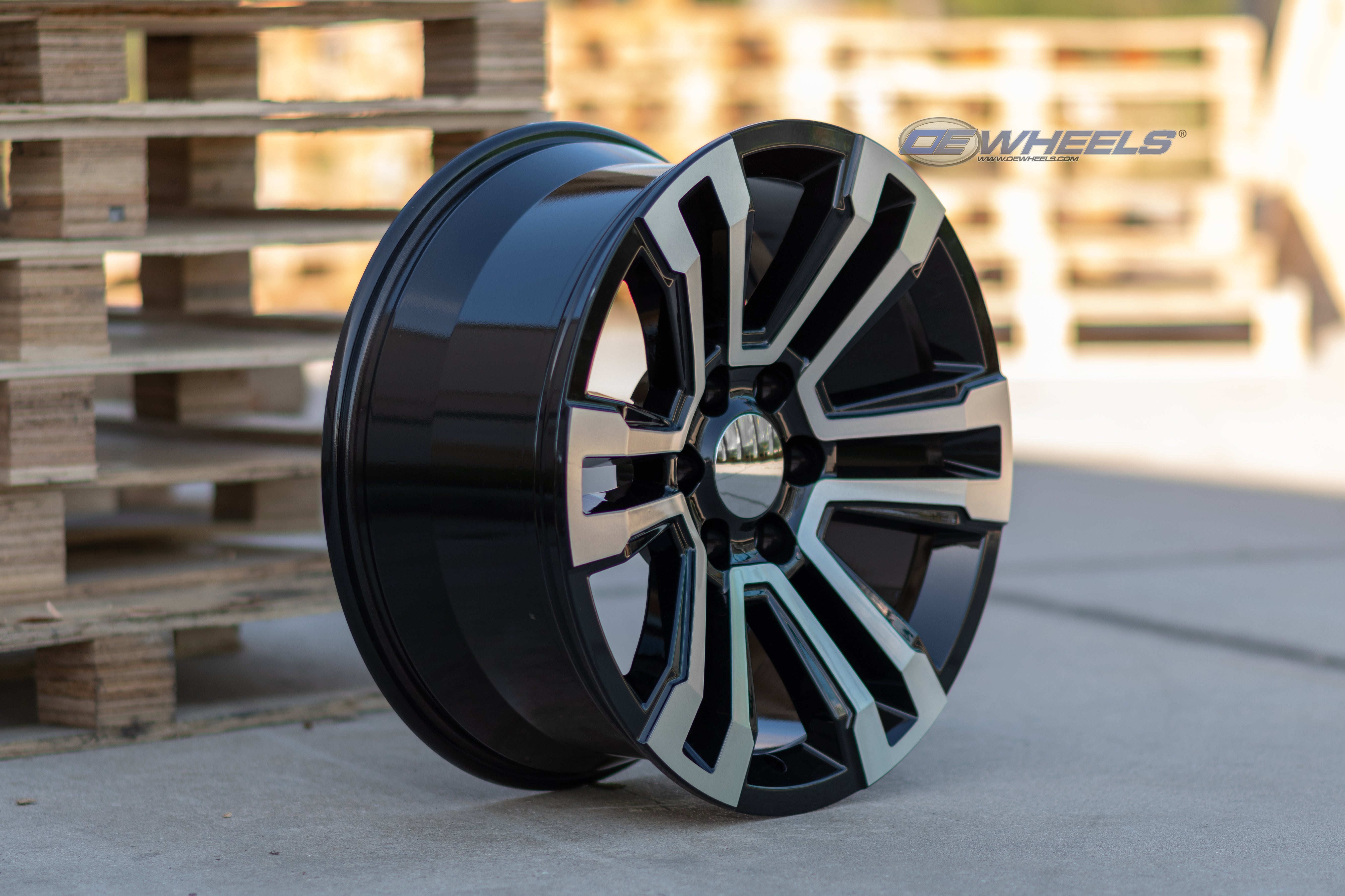 OE Wheels CV44-20090-6550-24MB 20" Replica fits GMC Yukon Denali Black Machined