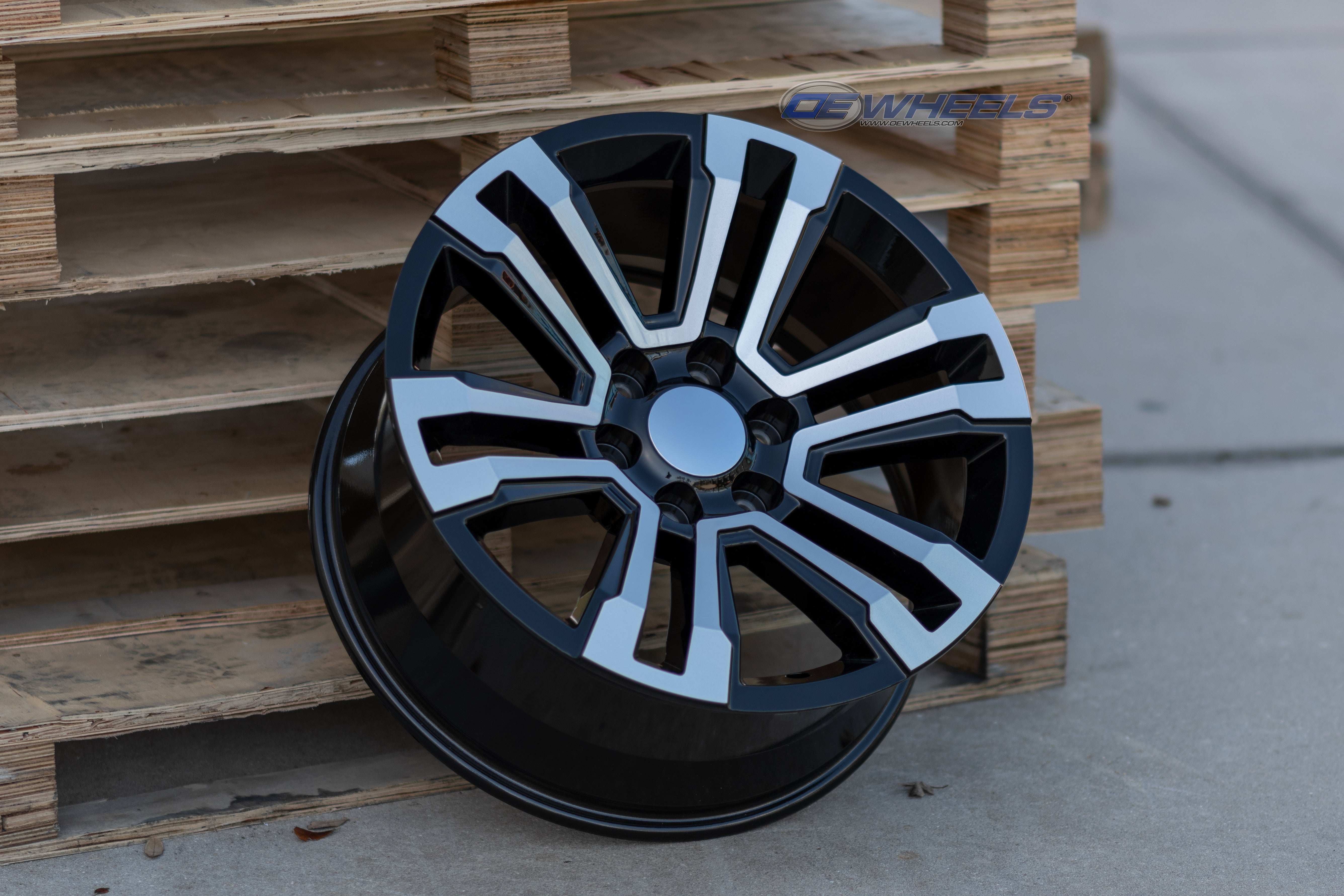 OE Wheels CV44-20090-6550-24MB 20" Replica fits GMC Yukon Denali Black Machined