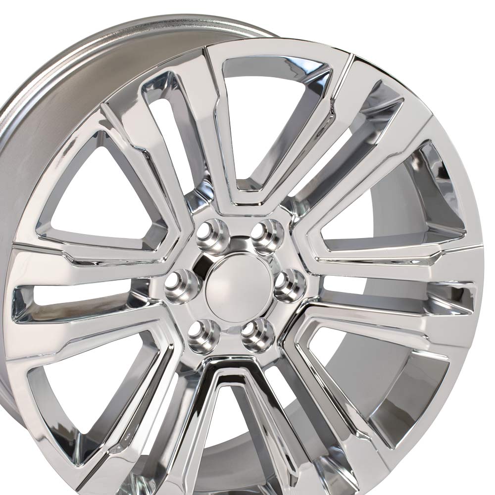 OE Wheels CV44-22090-6550-24C 22" Replica CV44 fits GMC Yukon 22x9 Chrome
