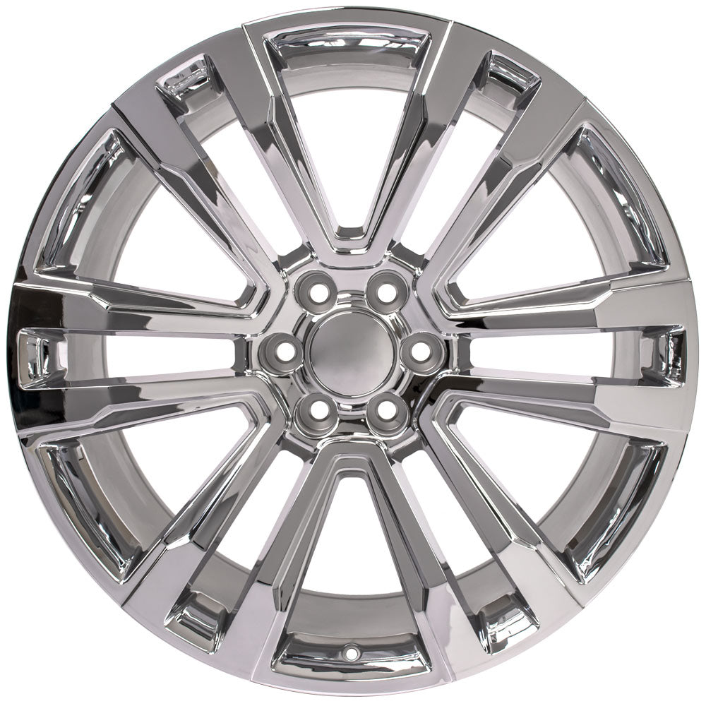 OE Wheels CV44-24100-6550-24C 24" Replica Fits GMC Sierra Denali Rim Chrome