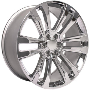 OE Wheels CV44-24100-6550-24C 24" Replica Fits GMC Sierra Denali Rim Chrome