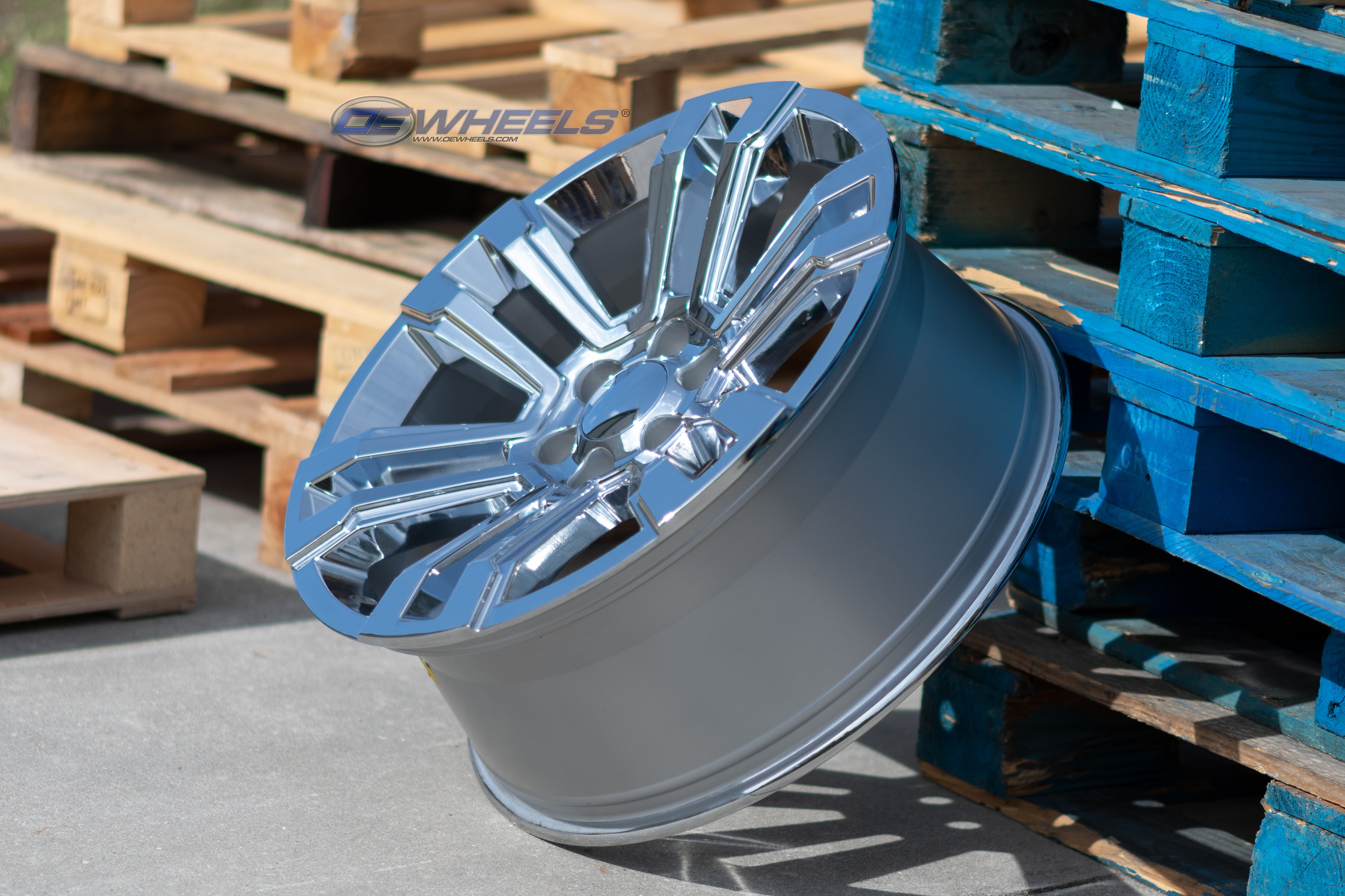 OE Wheels CV44-22090-6550-24C 22" Replica CV44 fits GMC Yukon 22x9 Chrome