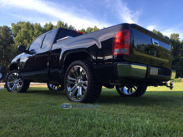 OE Wheels CV44-24100-6550-24C 24" Replica Fits GMC Sierra Denali Rim Chrome