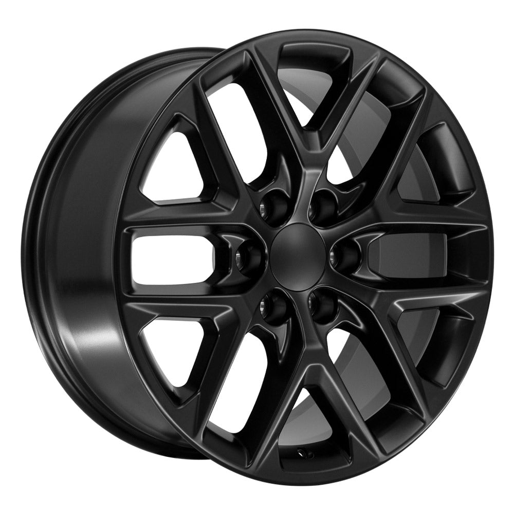 OE Wheels CV62-20090-6550-28B1 20" Replica fits Chevrolet Silverado Gloss Black