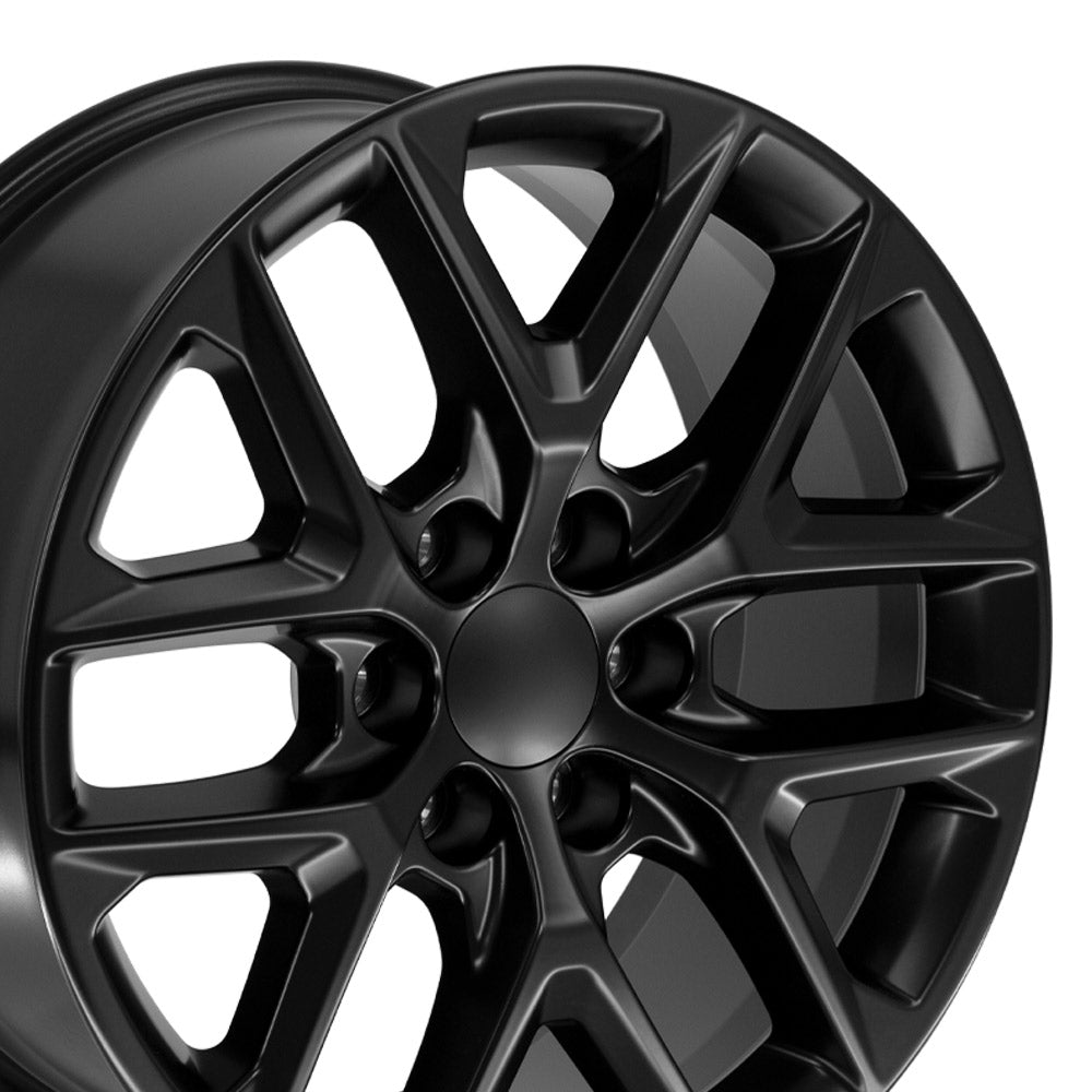 OE Wheels CV62-20090-6550-28B 20" Replica fits Chevrolet Silverado Gloss Black