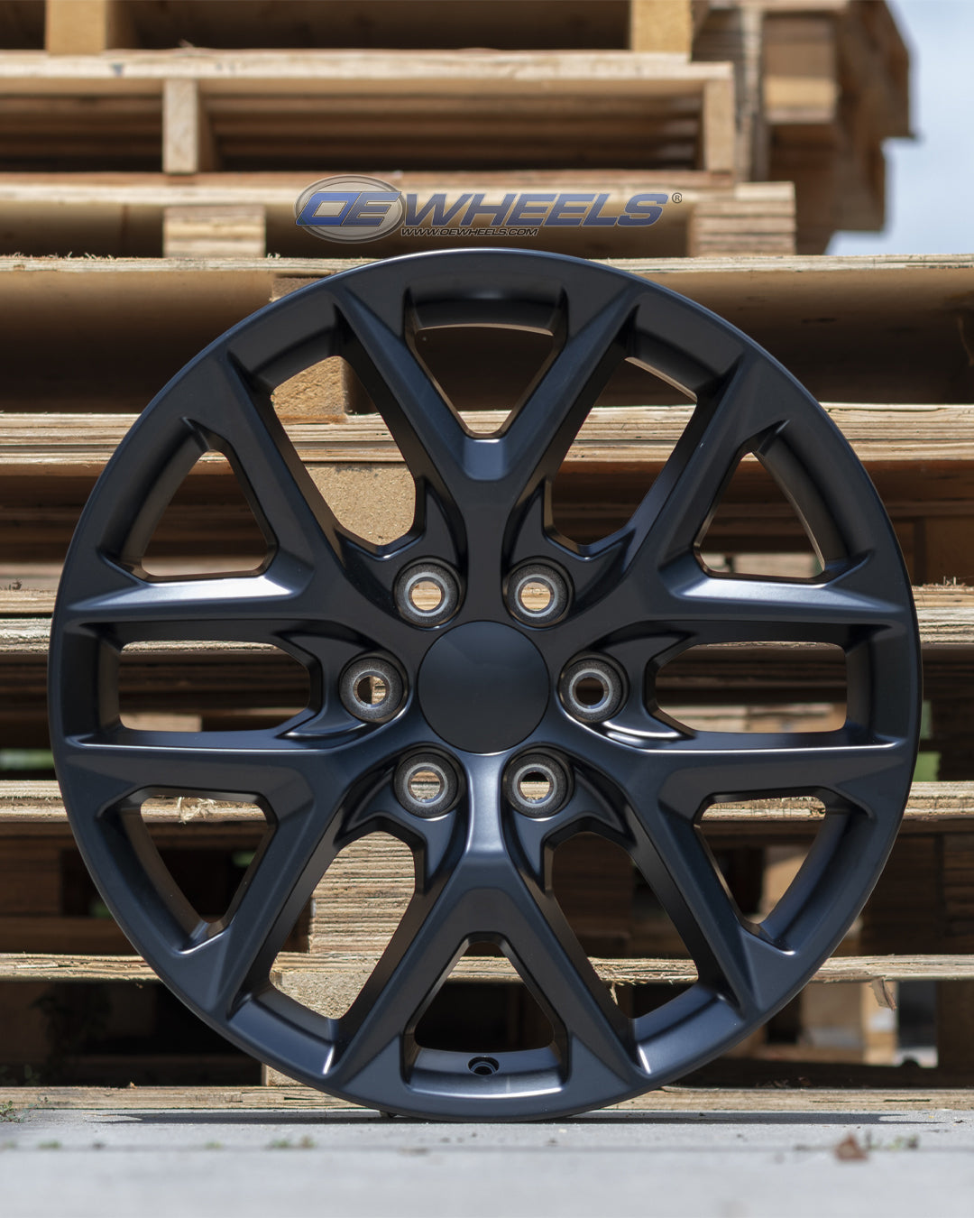 OE Wheels CV62-20090-6550-28B1 20" Replica fits Chevrolet Silverado Gloss Black