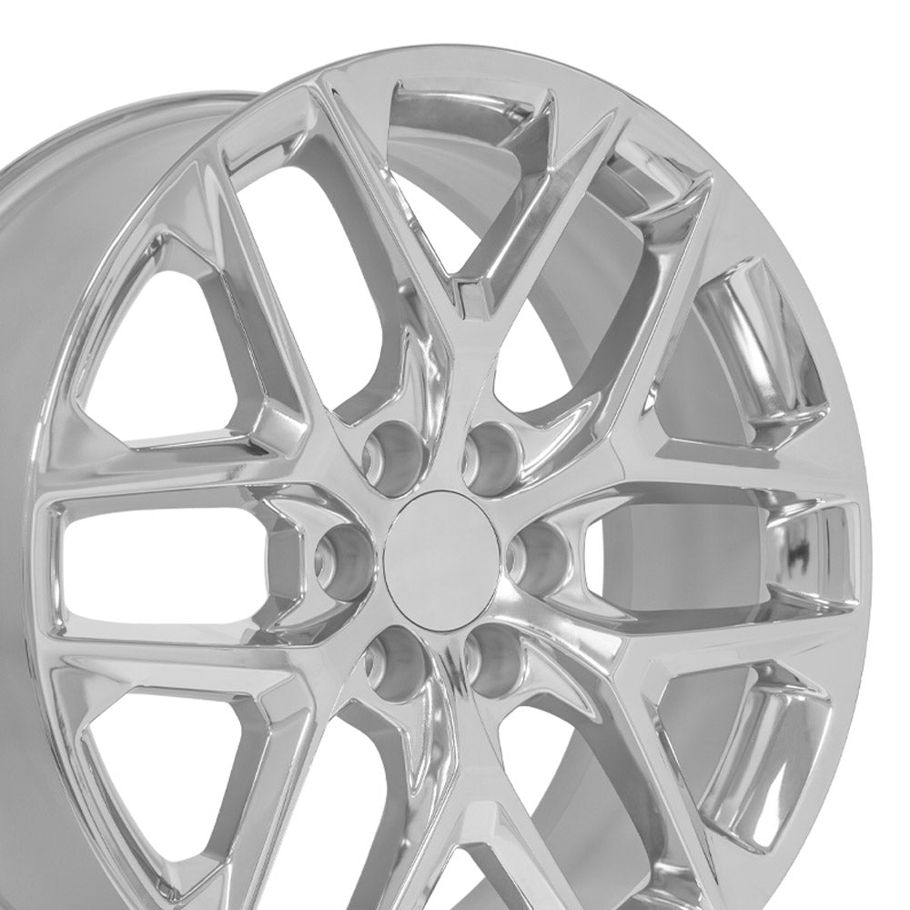 OE Wheels CV62-22090-6550-28C 22" Replica fits Chevrolet Silverado 22x9 Chrome