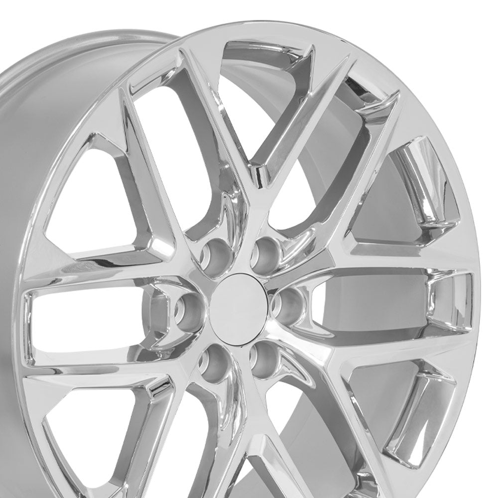 OE Wheels CV62-24100-6550-28C 24" Replica fits Chevrolet Silverado 24x10 Chrome