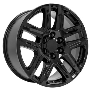 OE Wheels CV63-20090-6550-28B 20" Replica fits Chevrolet Silverado 1500 Black