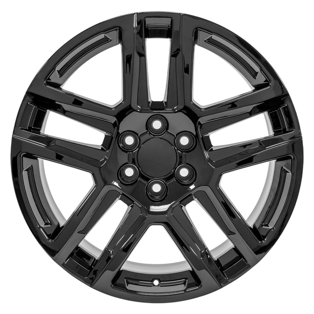 OE Wheels CV63-22090-6550-28B 22" Replica fits Chevrolet Silverado 1500 Black