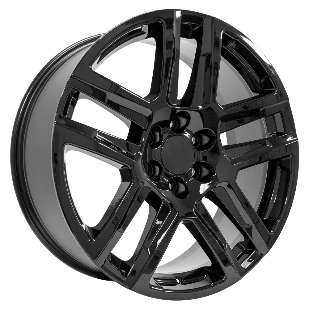 OE Wheels CV63-22090-6550-28B 22" Replica fits Chevrolet Silverado 1500 Black
