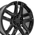 OE Wheels CV63-22090-6550-28B 22" Replica fits Chevrolet Silverado 1500 Black