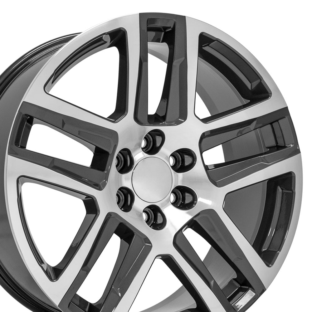 OE Wheels CV63-22090-6550-28MG 22" Replica fits Chevy Silverado 1500 Gunmetal