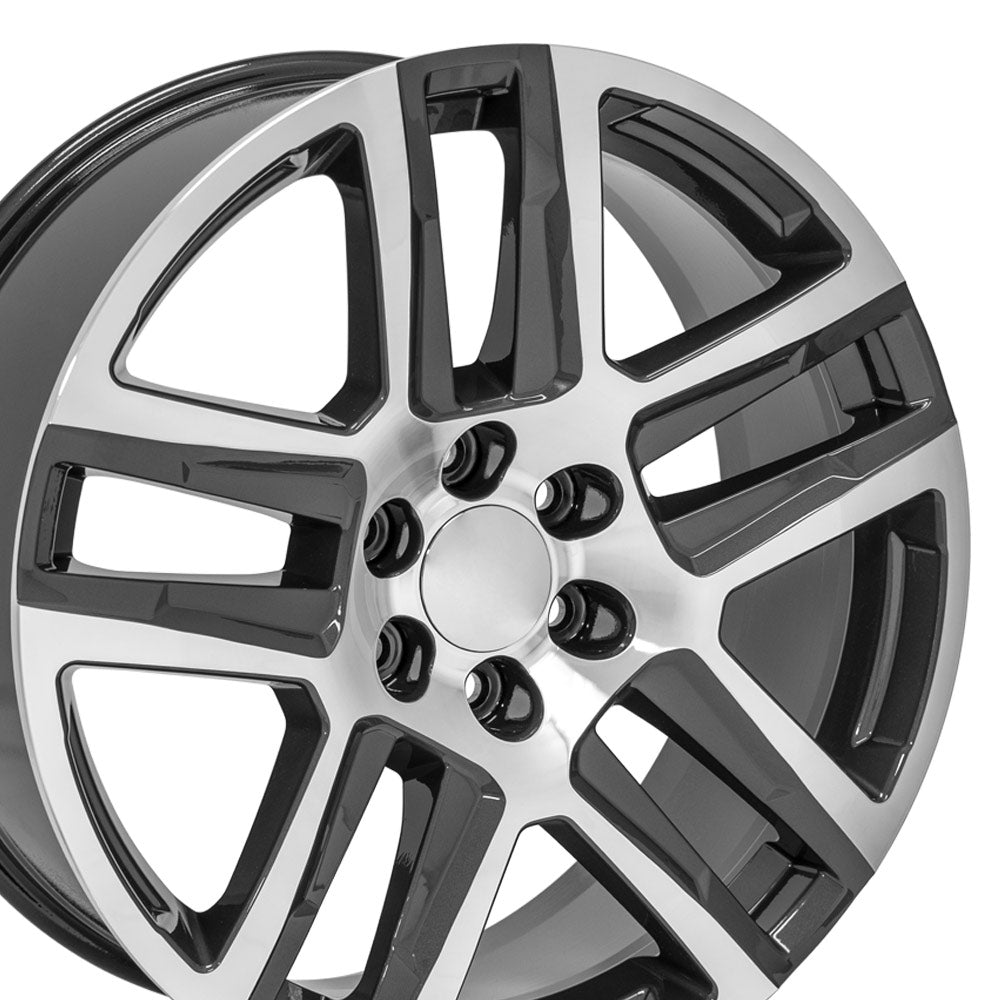 OE Wheels CV63-22090-6550-28MG 22" Replica fits Chevy Silverado 1500 Gunmetal