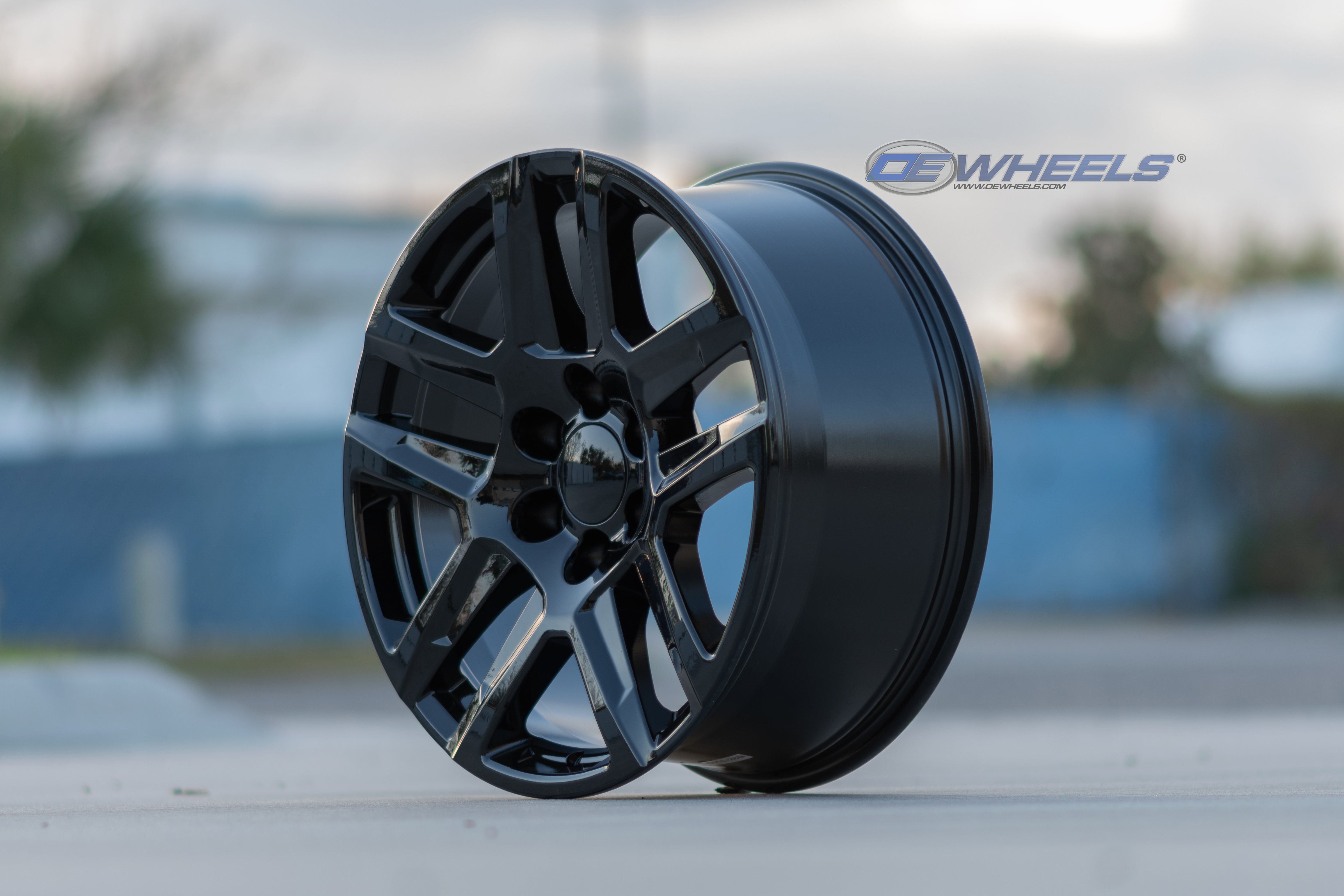 OE Wheels CV63-20090-6550-28B 20" Replica fits Chevrolet Silverado 1500 Black
