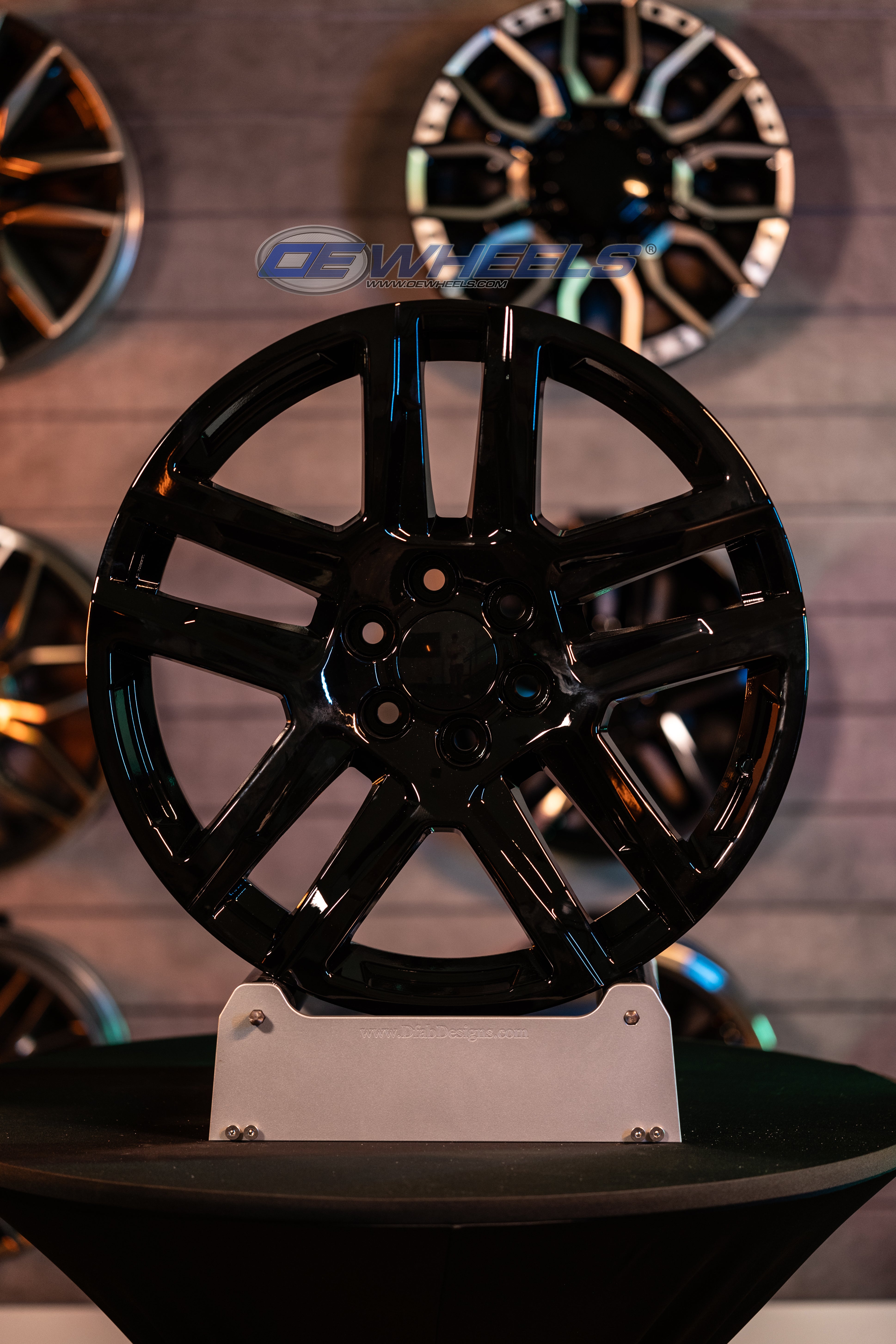 OE Wheels CV63-20090-6550-28B 20" Replica fits Chevrolet Silverado 1500 Black