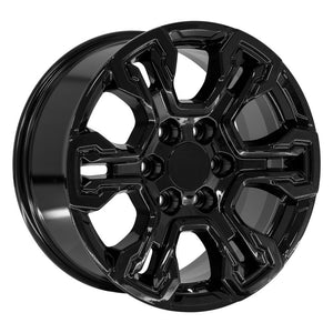 OE Wheels CV65-18085-6550-26B 18" Replica fits Chevrolet Silverado Gloss Black