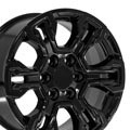 OE Wheels CV65-18085-6550-26B 18" Replica fits Chevrolet Silverado Gloss Black