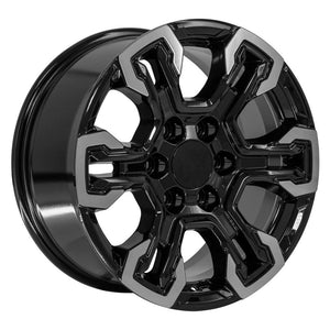 OE Wheels CV65-18085-6550-26MB 18" Replica fits Chevrolet Silverado Gloss Black