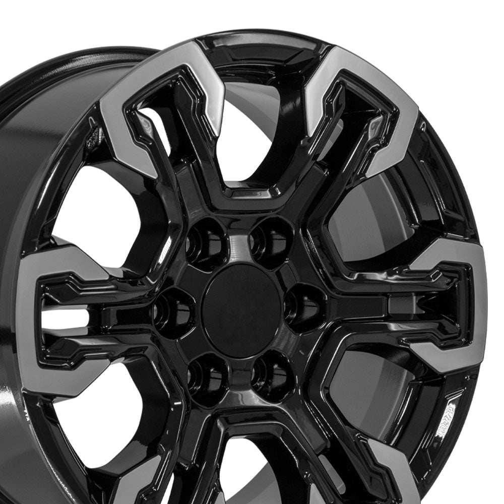 OE Wheels CV65-18085-6550-26MB 18" Replica fits Chevrolet Silverado Gloss Black