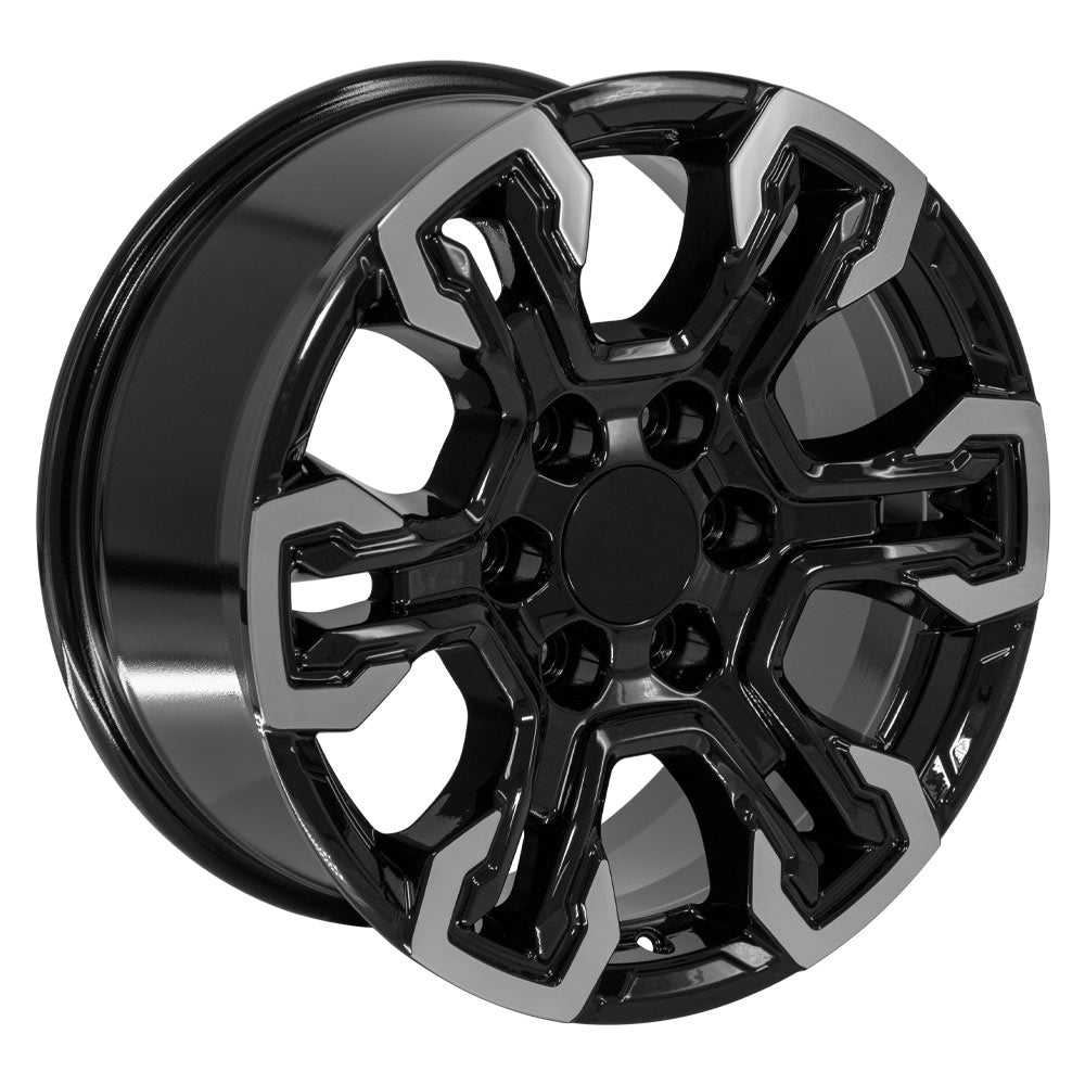 OE Wheels CV65-18085-6550-26MB 18" Replica fits Chevrolet Silverado Gloss Black