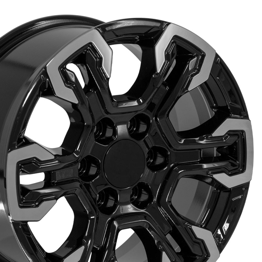 OE Wheels CV65-18085-6550-26MB 18" Replica fits Chevrolet Silverado Gloss Black