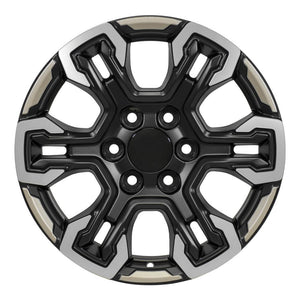 OE Wheels CV65-18085-6550-26MB12 18" Replica fits Chevrolet Silverado Black
