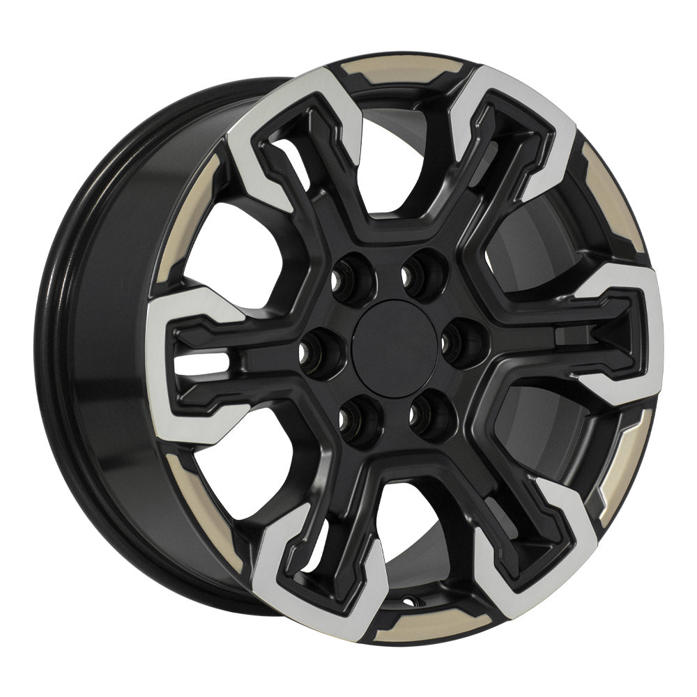 OE Wheels CV65-18085-6550-26MB12 18" Replica fits Chevrolet Silverado Black
