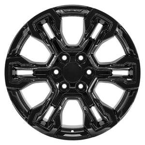 OE Wheels CV65-20090-6550-26B 20" Replica fits Chevrolet Silverado Gloss Black