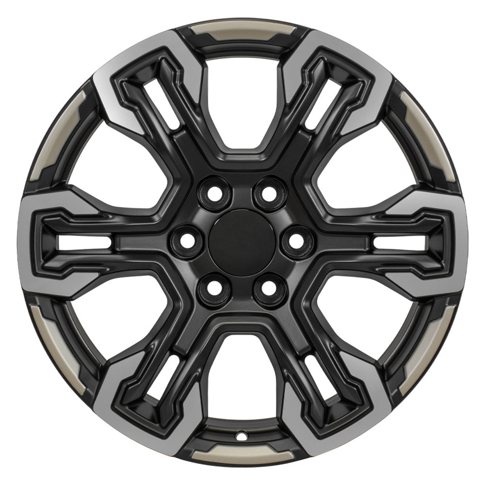 OE Wheels CV65-20090-6550-26MB12 20" Replica fits Chevrolet Silverado Black