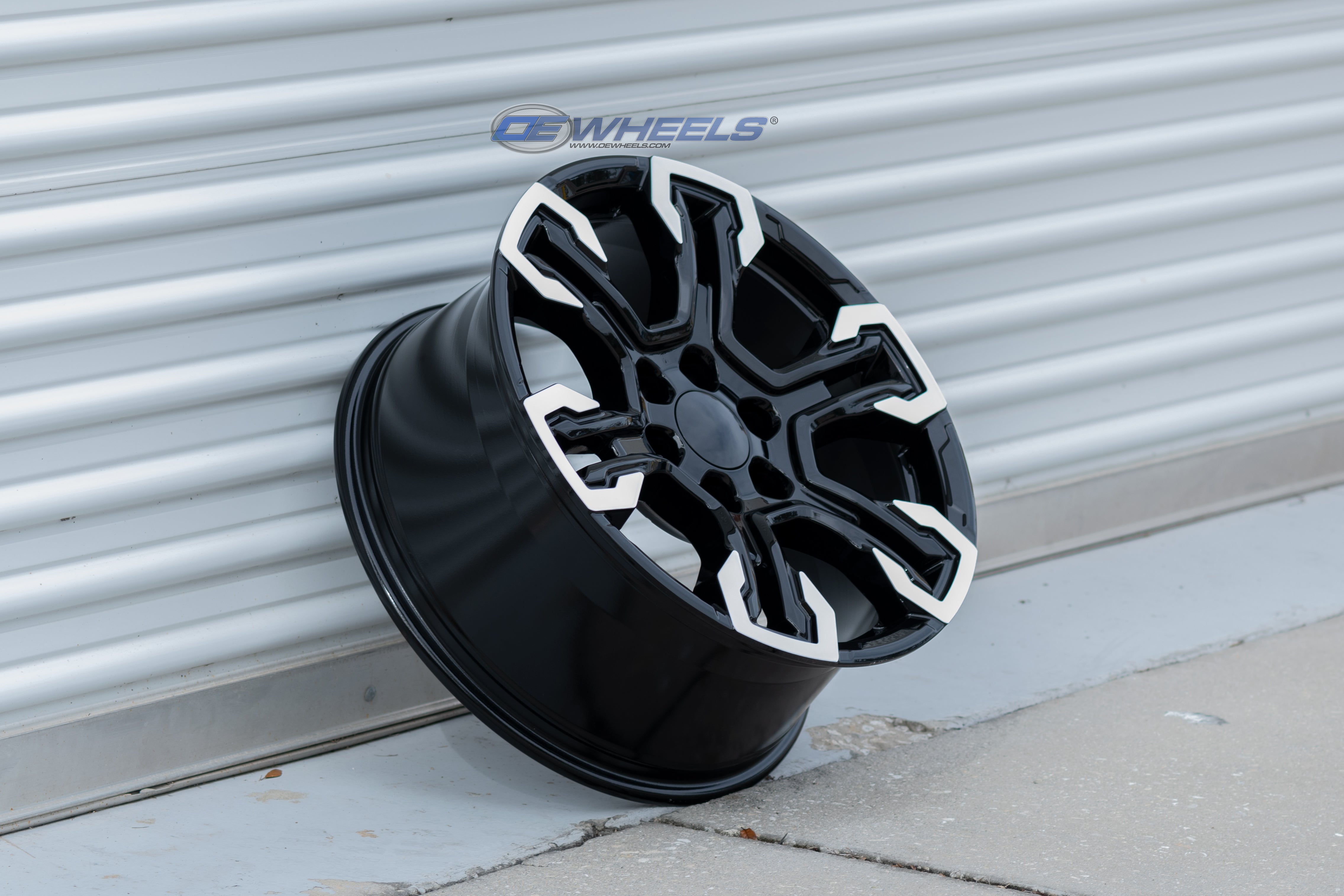 OE Wheels CV65-20090-6550-26MB 20" Replica fits Chevrolet Silverado Gloss Black