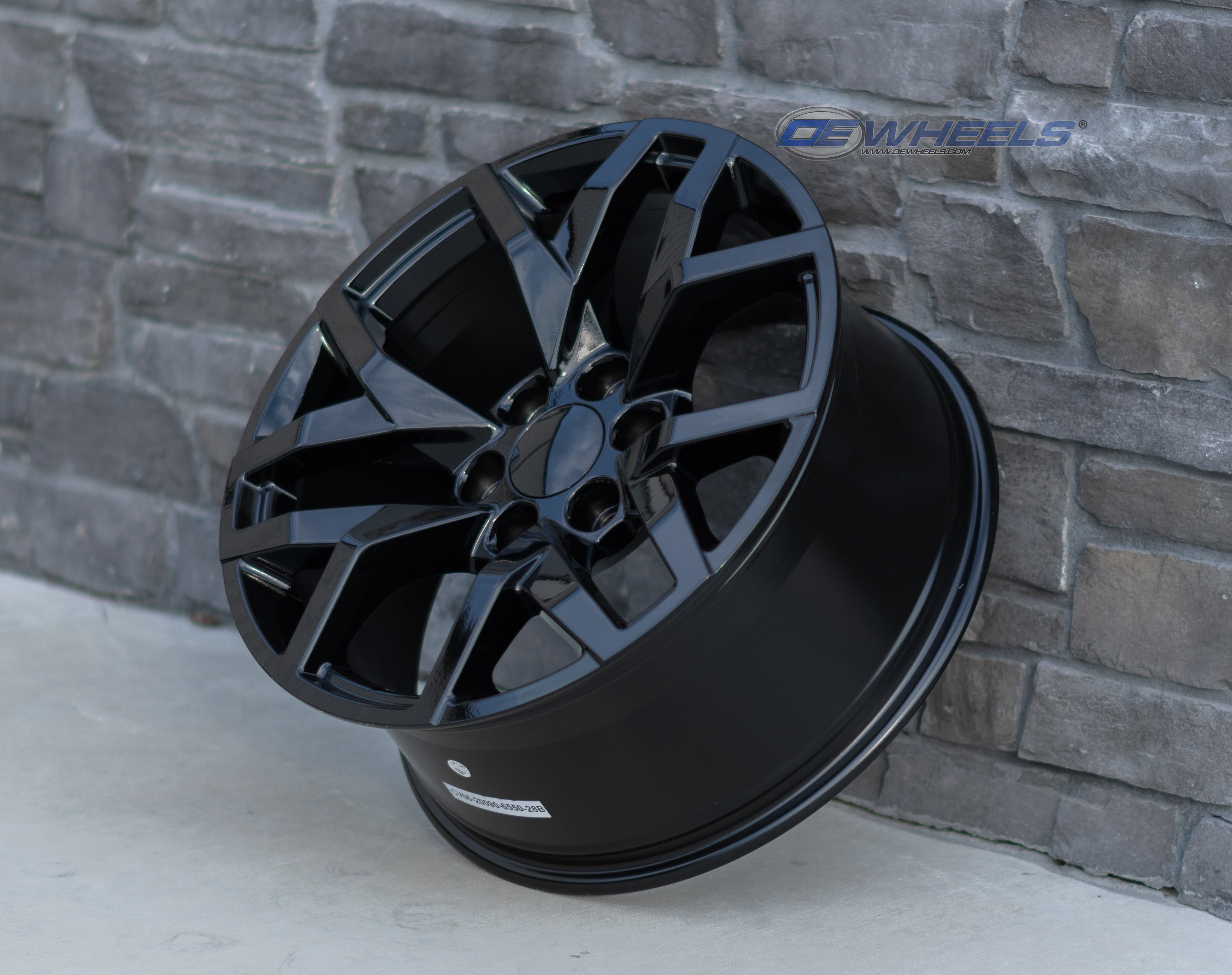 OE Wheels CV66-22090-6550-28B 22" Replica fits Chevrolet Suburban 1500 - Black
