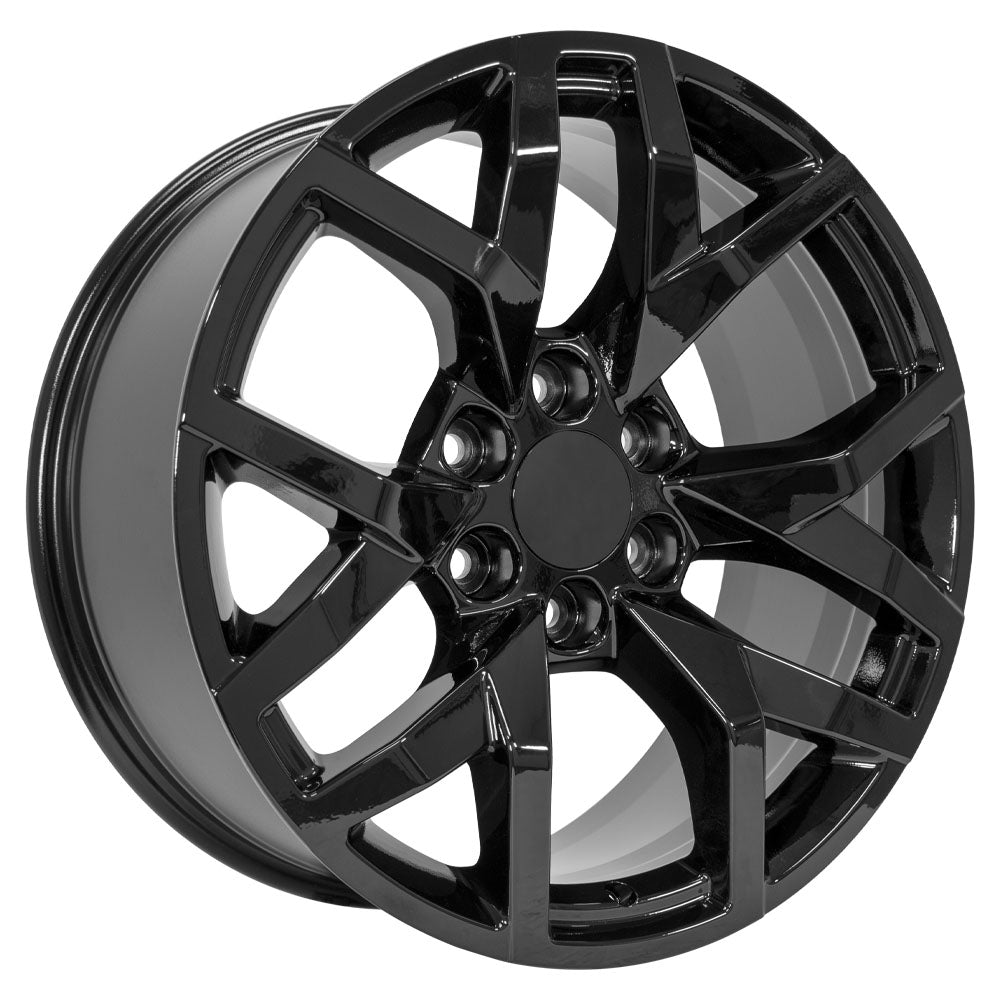 OE Wheels CV66-22090-6550-28B 22" Replica fits Chevrolet Suburban 1500 - Black