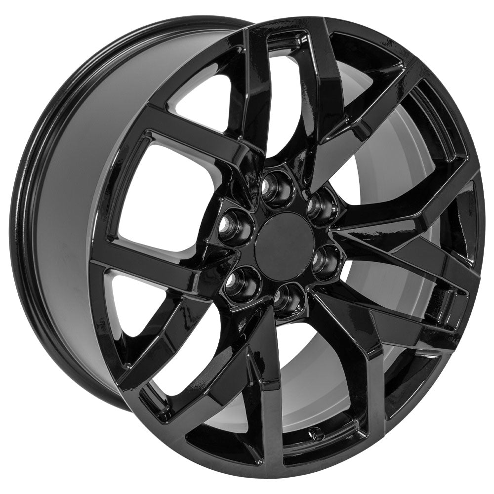 OE Wheels CV66-22090-6550-28B 22" Replica fits Chevrolet Suburban 1500 - Black