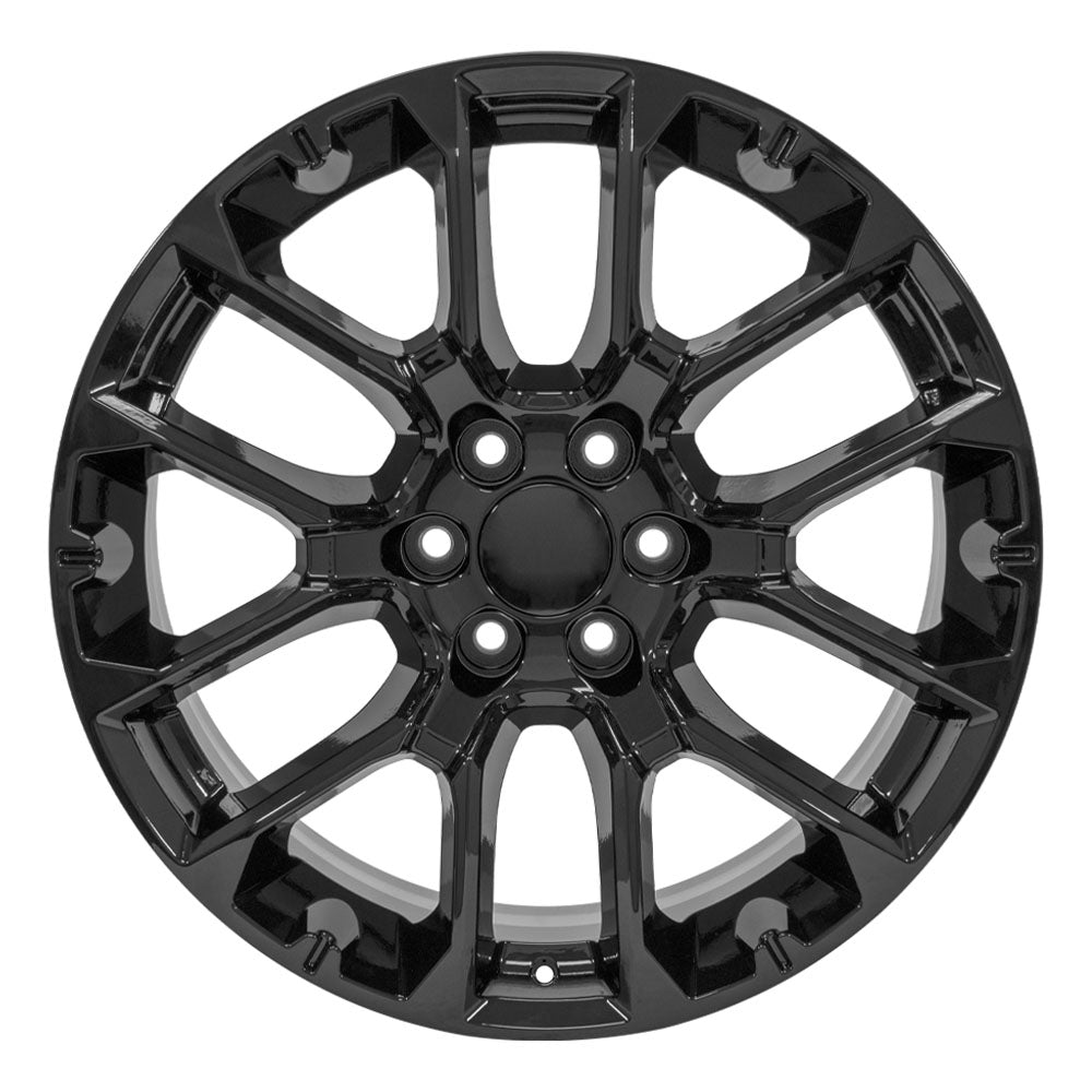 OE Wheels CV67-22090-6550-28B 22" Replica fits Chevrolet Suburban 1500 Black