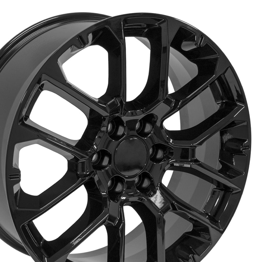 OE Wheels CV67-22090-6550-28B 22" Replica fits Chevrolet Suburban 1500 Black