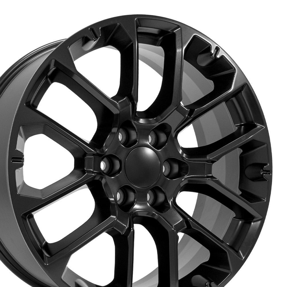 OE Wheels CV67-22090-6550-28B1 22" Replica fits Chevrolet Suburban 1500 Black